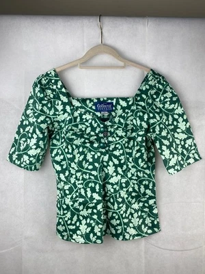 Collectif Top UK 10 S Green Leaf Sweetheart Dolores - Image 1 of 4