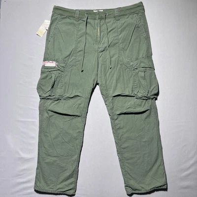 Vintage Denim & Supply Ralph Lauren Cargo Pants Mens 42x32 Drawstring Camo Lined - Image 1 of 4