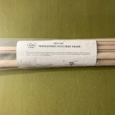 Creative Circle Deluxe Needlepoint Cross Stitch Frame 17" & 24" set New Sealed - Image 1 of 4