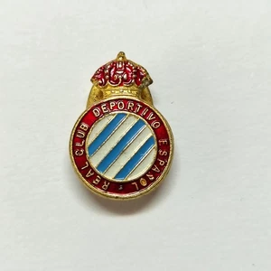 Antiguo Real Club Deportivo ESPANYOL Insignia Chaqueta Futbol Metal Esmaltado - Picture 1 of 2