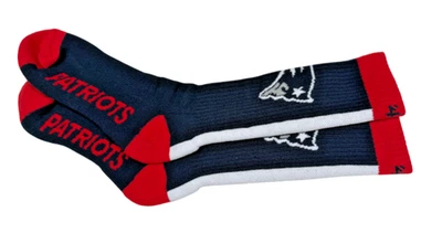 Носки мужские New England Patriots большой размер красные сине-белые в полоску новые США - Изображение 1 из 4