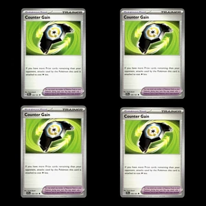 4x Counter Gain 169 Scarlet Violet Series Surging Sparks 2024 Pokemon Cards TCG - Picture 1 of 2