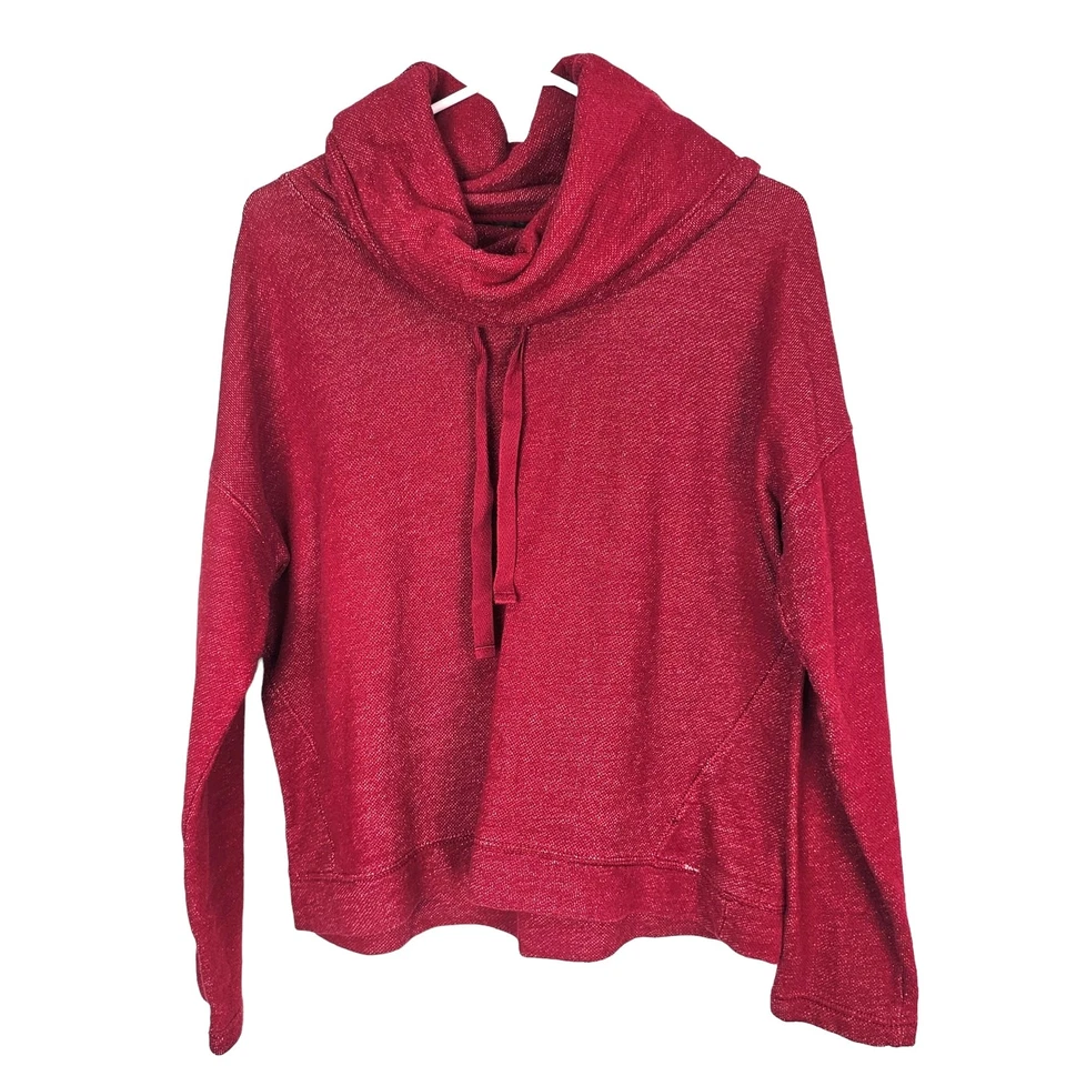 Толстовка женская Ralph Lauren с воротником-хомутом классическая опрятная размер XL праздничная красная - Изображение 1 из 4