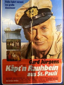 Käpt'n Rauhbein aus St. Pauli - Curt Jürgens - Filmposter A1 84x60cm gefaltet - Picture 1 of 1