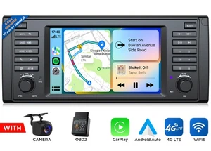 Android Auto 13 8 Núcleos 7" QLED CarPlay GPS Coche Radio Estéreo 4G LTE Para BMW E39 M5 - Imagen 1 de 22