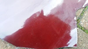 LEATHER HIDE Bulk PACK YOU GET 15 HIDES 91 SQ-FT CHERRY BAG CRAFT SADDLE TRIM - Picture 1 of 6
