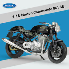 Welly 1:18 Norton Commando 961 SE Motorcycle Motorbike Collection Model & Stand