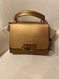 Zac Zac Posen NWT Eartha Colorblock Rust - Copper Metallic Crossbody MSRP $475 - Picture 1 of 6