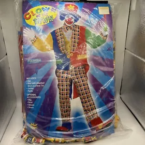 UNISEX CLOWN ON THE TOWN ERWACHSENE ONE SIZE KOSTÜM - BIS GRÖSSE 42 BRUSTUMFANG - Bild 1 von 5