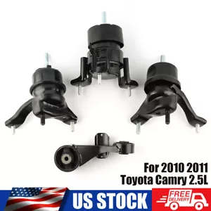 4Pcs Engine Motor & Trans Mount Set Fit 2010 2011 Toyota Camry LE SE XLE L4 2.5L - Picture 1 of 9