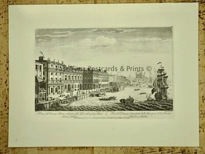 c1750 London Custom House von J. Maurer - Guildhall Reproduktionsdruck (1975) - Bild 1 von 7
