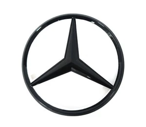 Insignia tapa maletero trasero emblema estrella negro brillante mercedes amg e350 sedan w212/ - Imagen 1 de 6