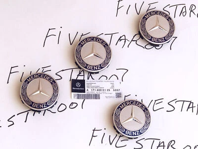 MERCEDES BENZ OE TAPA CENTRAL CUBO RUEDA LAUREL CORONA LOGO GENUINO A17140001255337 Foto 1 de 4