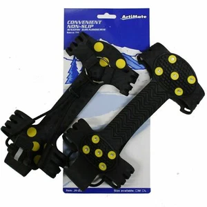 Empuñaduras para zapatos de nieve ArtiMate invierno caminar senderismo seguridad grandes Reino Unido 6 a 12 - Imagen 1 de 5