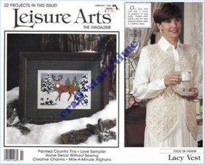 LEISURE ARTS THE MAGAZINE : Vol 8 No 2 : FEBRUARY 1994 : Cross stitch and more - Picture 1 of 1