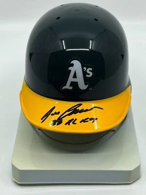 Jose Canseco 1986 AL ROY Oakland A's Signed Autograph Mini Helmet PSA DNA - Image 1 of 4