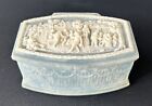 Vintage Genuine Incolay Stone Hinged Trinket Jewelry Box Handcrafted in USA
