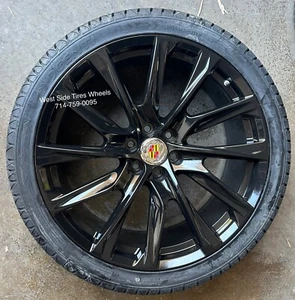 26'' ESCALADE Platinum BLACK WHEELS with TIRES fits ESCALADE Chevy GMC Ram 6x139 - Picture 1 of 7