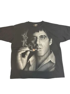 Vintage Scarface Clothing Co Big Graphic T Shirt Size 2XL Black Y2K - Picture 1 of 4