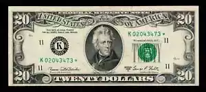 Star1969 C $20 Dallas Federal Reserve Note Almost Uncirculated - Picture 1 of 2