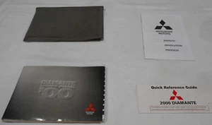 2000 MITSUBISHI DIAMANTE OWNER MANUAL 4/PC.SET & TAN MITSUBISHI FACTORY CASE  - Picture 1 of 7