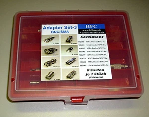 Adapter Sortiment (8 Stück) - Set 3  BNC/SMA - 8 Sorten je 1 Stück - Picture 1 of 5