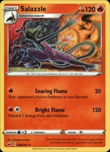 2x (SWSH01-028) Salazzle (U) Pokemon Sword & Shield Card # 28 - Picture 1 of 1