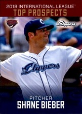 2018 International League Top Prospects Choice #6 Shane Bieber Orange California
