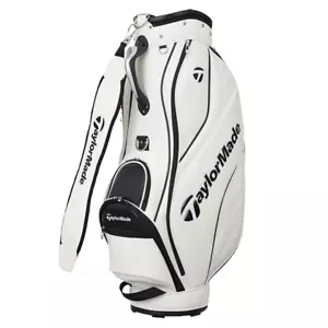 TAYLOR MADE Golf Men's Caddy Bag SPORTS MODERN 9.5 x 47 inch White UN743 F/S - Picture 1 of 3