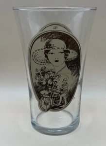 Vintage Coca Cola Re-Created from Archives Flair Style Glass Coke Woman Lady - Picture 1 of 2