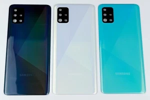 Coque arrière avec vitre lentille - couvercle cache batterie Samsung Galaxy A51 - Photo 1 sur 4