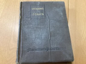 "EMERSON'S ESSAYS" MACMILLAN POCKET CLASSICS COPYRIGHT 1919 - Picture 1 of 9