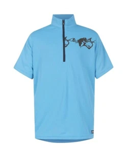 Camisa Kerrits Niños Hielo Refrigeración con Cremallera Frontal Mangas Cortas, Gráfico de Caballos, UPF30+ - Imagen 1 de 3