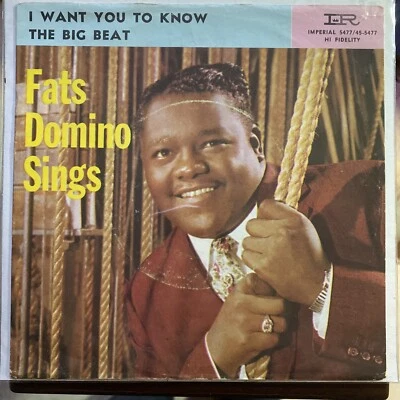 FATS DOMINO SINGS picture sleeve 45 rpm IMPERIAL X-5477 NEAR MINT!  - Image 1 of 4