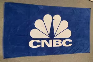 Asciugamano da spiaggia acqua CNBC logo personale dipendente notizie TV NBC - Foto 1 di 5