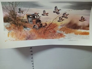 James R Fallier AWS Signed And Numbered Lithograph 9.5x26 - Picture 1 of 3