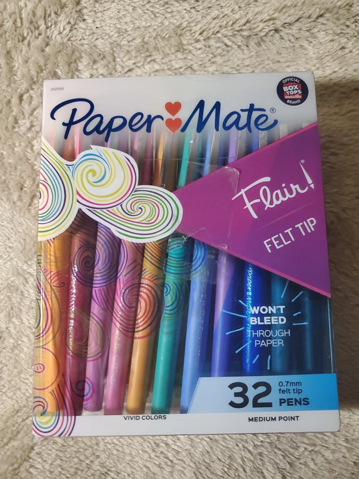 Paper Mate Flair Felt Tip Pens Assorted 32ct Limited Edition 0.7mm