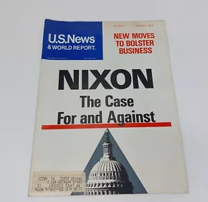 Collectors Vintage US News World Report Aug 5 1974 Good Preowned Condition - Imagen 1 de 3