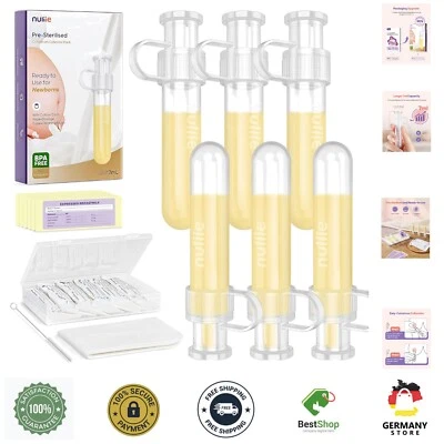 Muttermilch Collector Kit 7ml 6 Stück BPA frei wiederverwendbar auslaufsicher - Bild 1 von 4