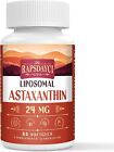 Liposomal Astaxanthin Supplement 24mg Per Serving, Powerful Antioxidant Formula