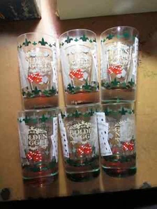 6 gobelets à boire Golden Nugget Casino Las Vegas cartes à jouer dés - Photo 1 sur 3