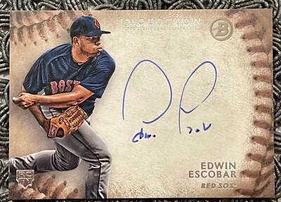2015 Bowman Inception - Rookie Autographs Edwin Escobar #RA-EE (AU, RC) - Image 1 of 2
