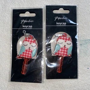 Set 2 Items Keyring Keyring Red Owl Paperchase - Picture 1 of 3