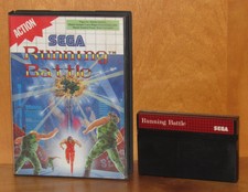 Sega Master System Running Battle Missing Manual Good Condition SMS PAL