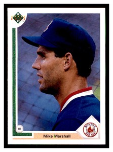 1991 Upper Deck #681 MIKE MARSHALL Boston Red Sox ~C1G