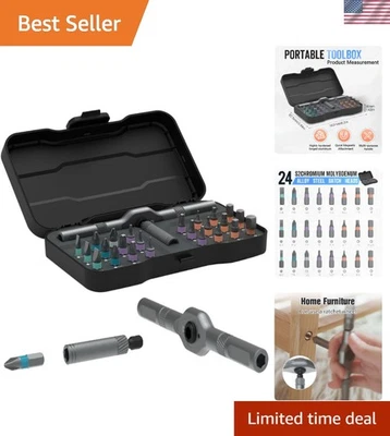 Durable 24-in-1 Magnetic Screwdriver Set with High Torque for Ultimate Repairs - Image 1 of 4