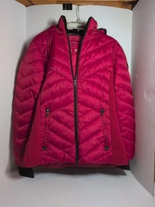 Nautica Jacke Damen Medium rot Puffer Full Zip abnehmbare Kapuze Outdoor Damen - Bild 1 von 21