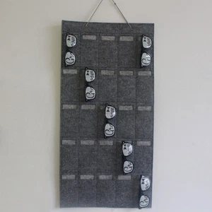Glasses Hanging Storage Bag Sunglass Pouch Felt Sunglasses Organizer Jewelry - Picture 1 of 12