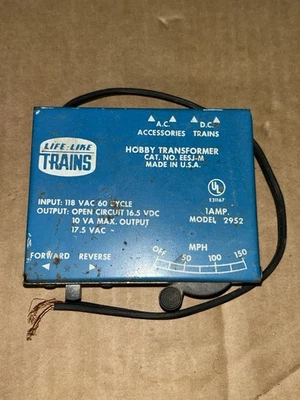 Vintage Life-like Trains Hobby Transformer LL Model No. 08615 A.C. Untested - Image 1 of 4