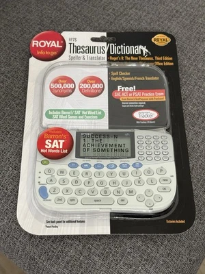 Royal Info to Go RP7S Thesaurus Dictionary Spanish French Translator Speller - Image 1 of 3